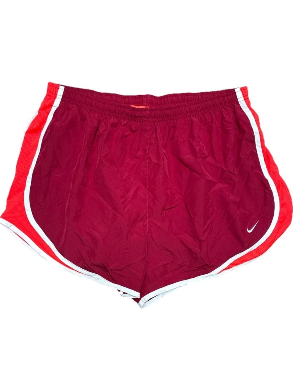 Nike Dri Fit running shorts red athletic workout gym size M